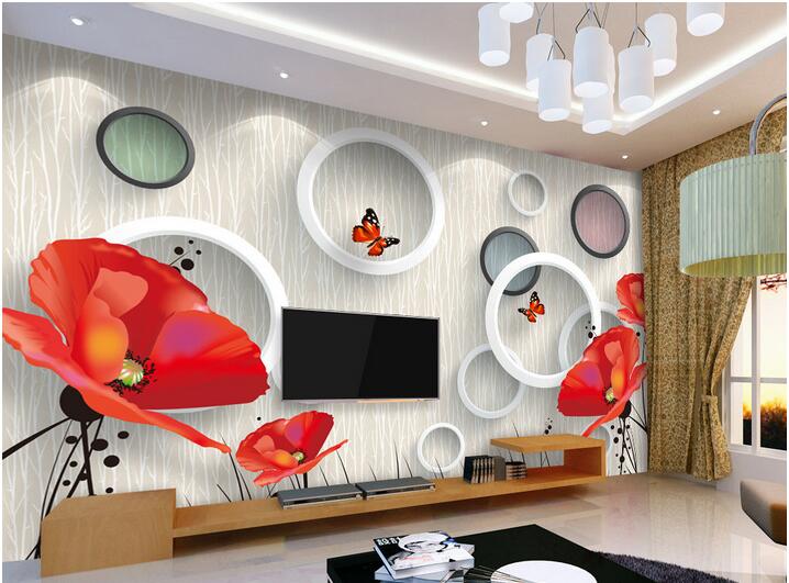 

custom photo 3d wallpaper Elegant and simple modern begonia flowers background living room home decor 3d wall murals wallpaper for walls 3 d, Non-woven