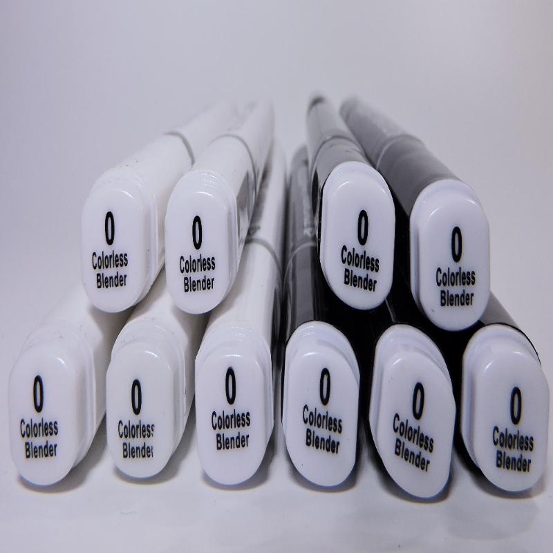 

0# Colorless Blender Marker Alcohol Based Ink Double Head Sketch markers Set For Artist Manga Painting Blender Supplies