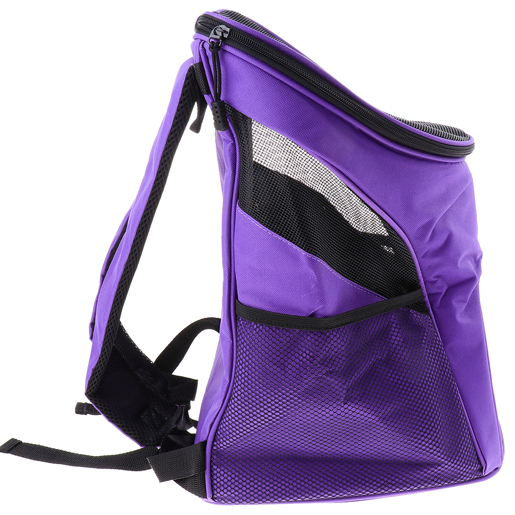 

pet carrier backpack for small cat dogs, ventilated design, safety strap, for travel, hiking & outdoor use