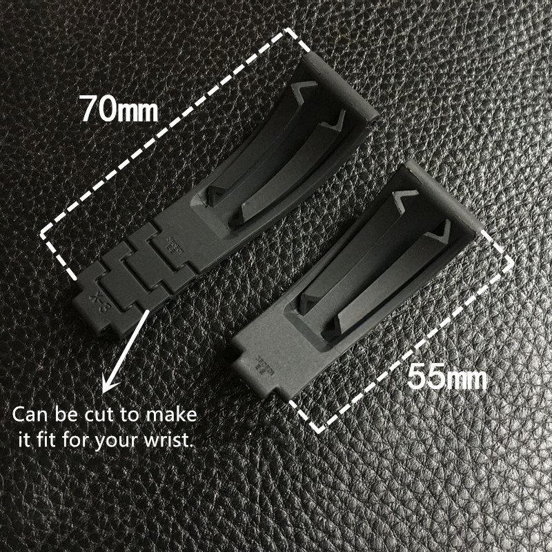 

20mm Rubber Band For Rolex YachtMaster Watch Strap DaytonaSilicone Wristbands