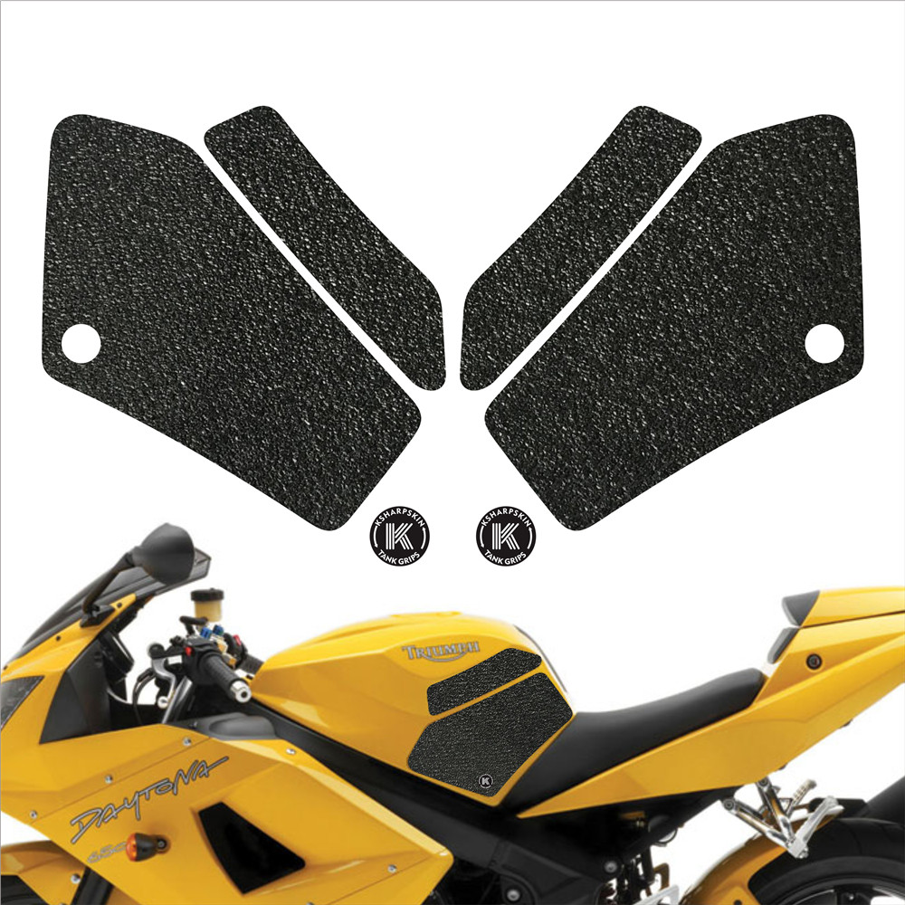 

Motorcycle fuel tank non-slip sticker knee protection side pad frosted waterproof decals suitable for TRIUMPH 04-05 DAYTONA 650, K-tg01-076-cle