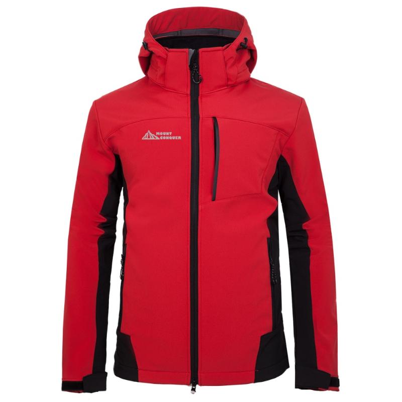 

New soft shell ski-wear, mountaineering camping outdoors men warm clothing, wind proof cycling fishing clothes, Black