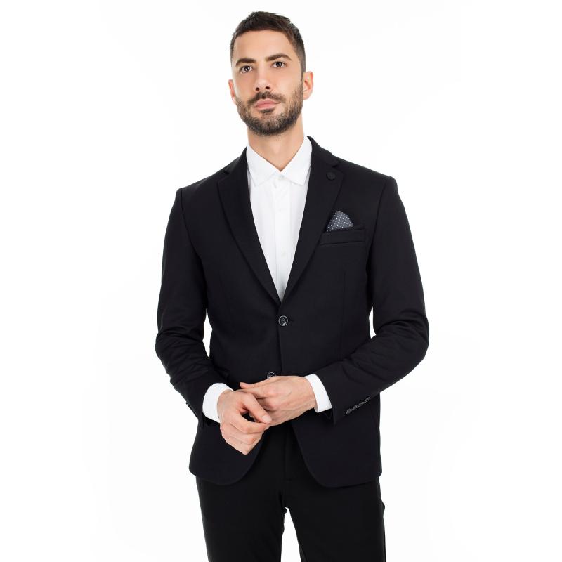 

Buratti Men Blazer New Spring Fashion Brand Single Breasted Classic Male Jacket Mens Wedding Suit Slim Fit Suits BELLO3795, Black