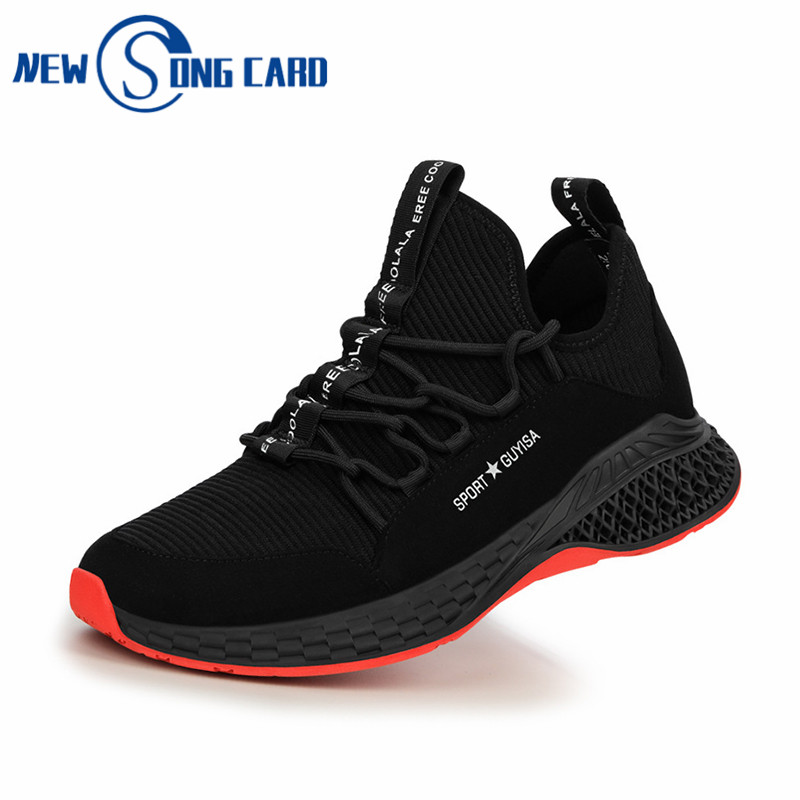 

Safety Shoes men Proof Safety Boots steel toe Comfortable Anti-smashing Shoes for Men Winter Breathable Sneakers mens Work, Color 1