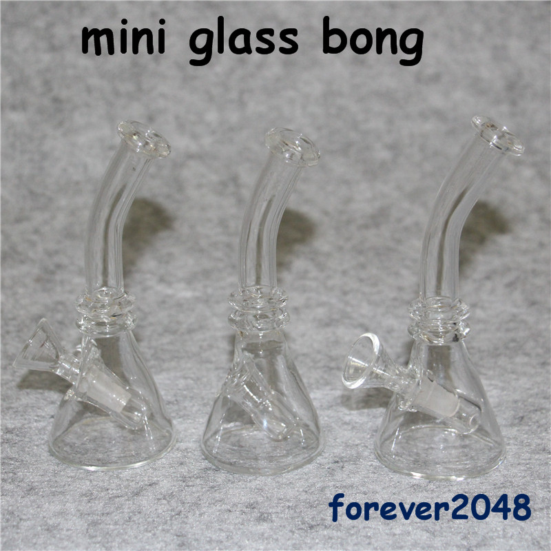 

High Quality Glass Water Pipes Mini Glass Bongs Rig Bongs With 10mm Joint Water Bong Glass Blunt