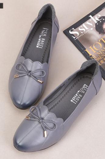 

2019 mother Women's shoes in Spring and Autumn with New style Low heel round head bowknot @30, Black