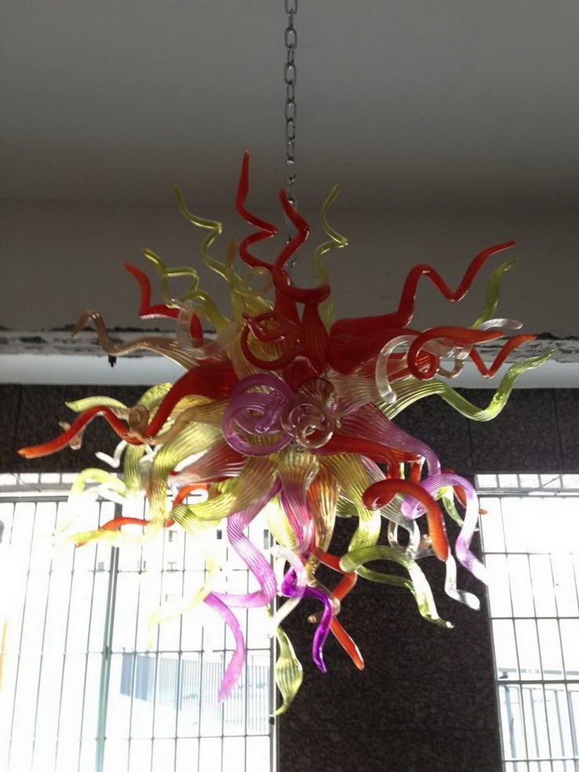 

New Arrival Blown Glass Ceiling Fans 110v-240v LED Bulbs European Style 100% Murano Crystal