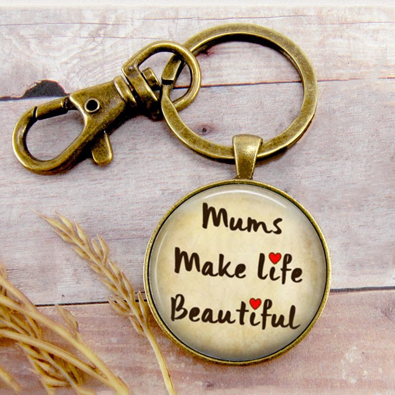 

Quote Mom Key Ring Key Chain Key Buckle Mother's Day Pendant Birthday Festival Anniversary Gift Jewelry Accessories