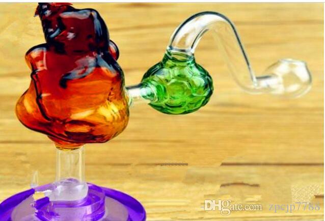 

Hookah accessories. [football] panda pot Wholesale Glass bongs Oil Burner Glass Water Pipes Oil Rigs Smoking, Oil