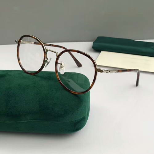 

0393OK Gold Havana Metal Round Eyeglasses Glasses Frame Clean Lens 50mm Eyewear New with box