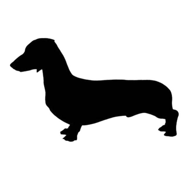 

Dashshund dog animla funny car sticker motocycle decal ca-653