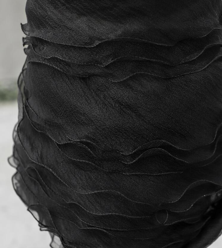 

Scrapbooking 2style Organza three-layer wavy texture lotus lace textiles fabric dresses diy laser wedding gauze party tweed diy fabric A430