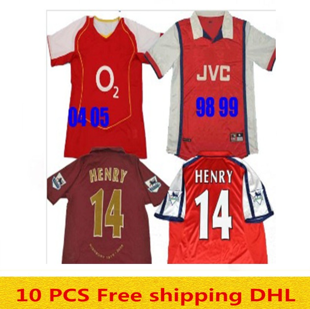 

Thai 2000 2002 HENRY Retro soccer jerseys 04 05 06 PIRES football shirt 98 99 BERGKAMP jersey 07 08 REYES maillot de foot 02 03 shirts 97 98, Black;yellow