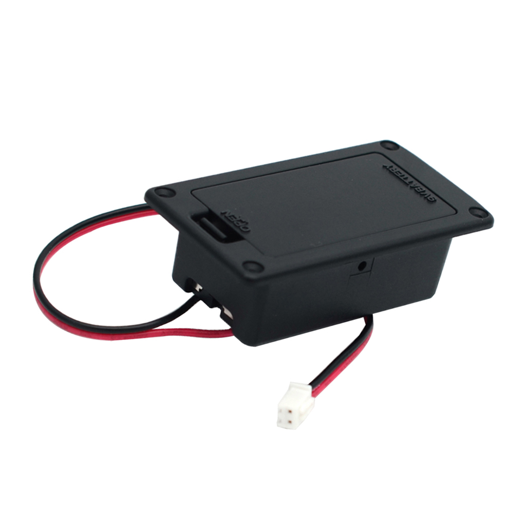 

Guitar Bass 9V Battery Box Case Holder Cover for Active Pickup Accessory Black 1Pc