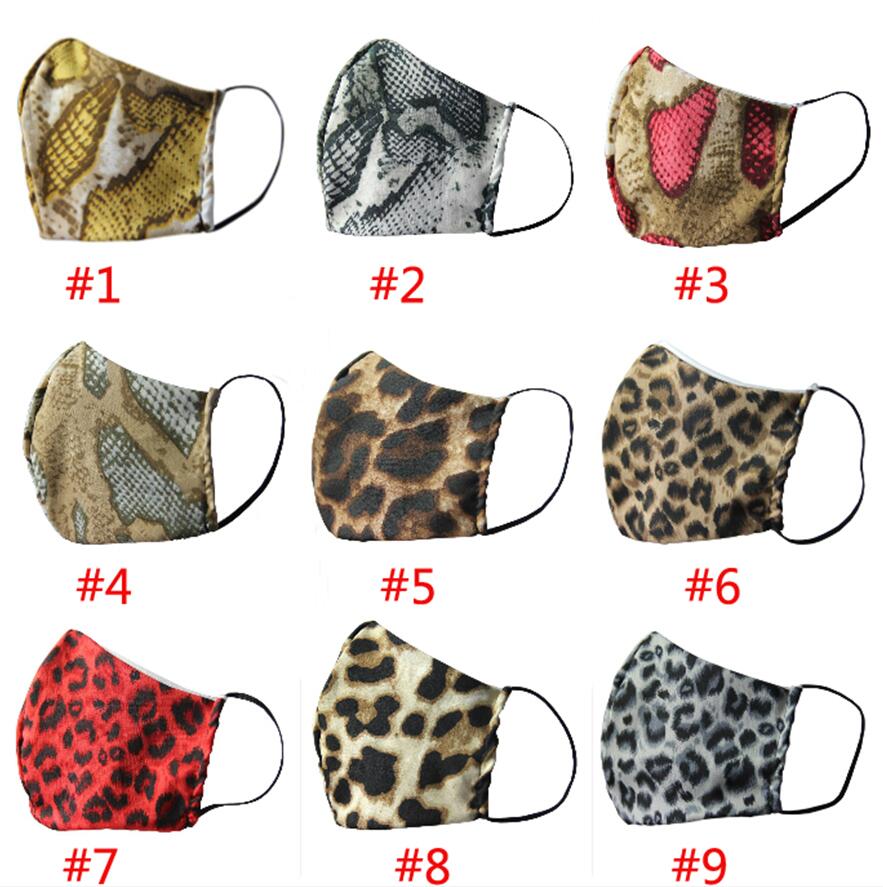 

Sexy Cotton Leopard print Face Masks Designer Mask Washable Dustproof Respirator Riding Cycling Men Women Outdoor Sports Print Mouth Mask