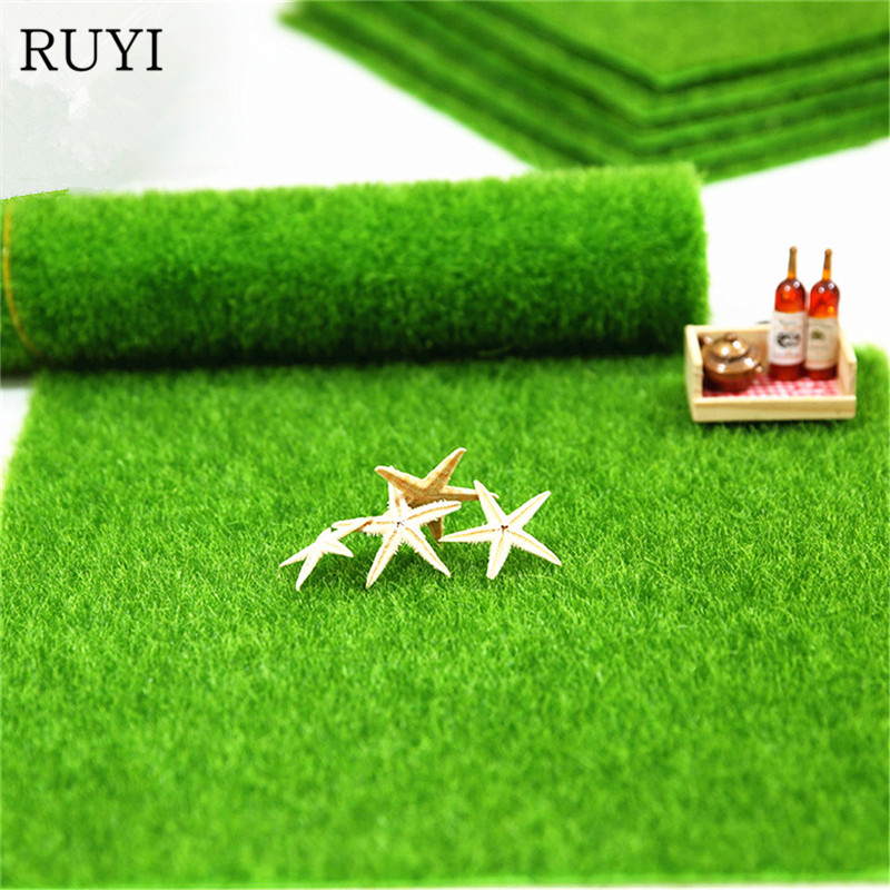 

Small Simulation Flocking Turf / Moss Green Artificial Flowers Plant Bedroom Living Room Restaurant Bookshelf Floor Decoration