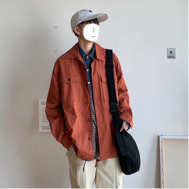 

2019 Spring And Autumn Male Korean Version Of The Trend Handsome Casual Shirt Men's Brand Loose Wild Jacket Tide -2XL, Black