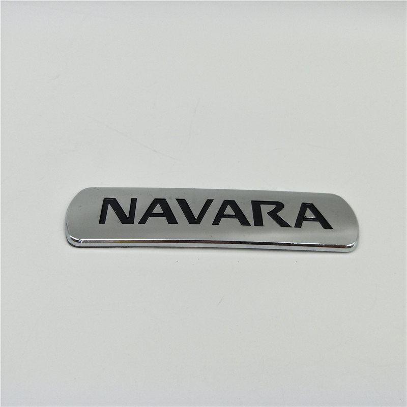 

For Nissan Navara Rear Back Logo Plate Emblems Frontier Pickup D21 D22 D23 D40 Side Door Chrome Nameplate, Abs