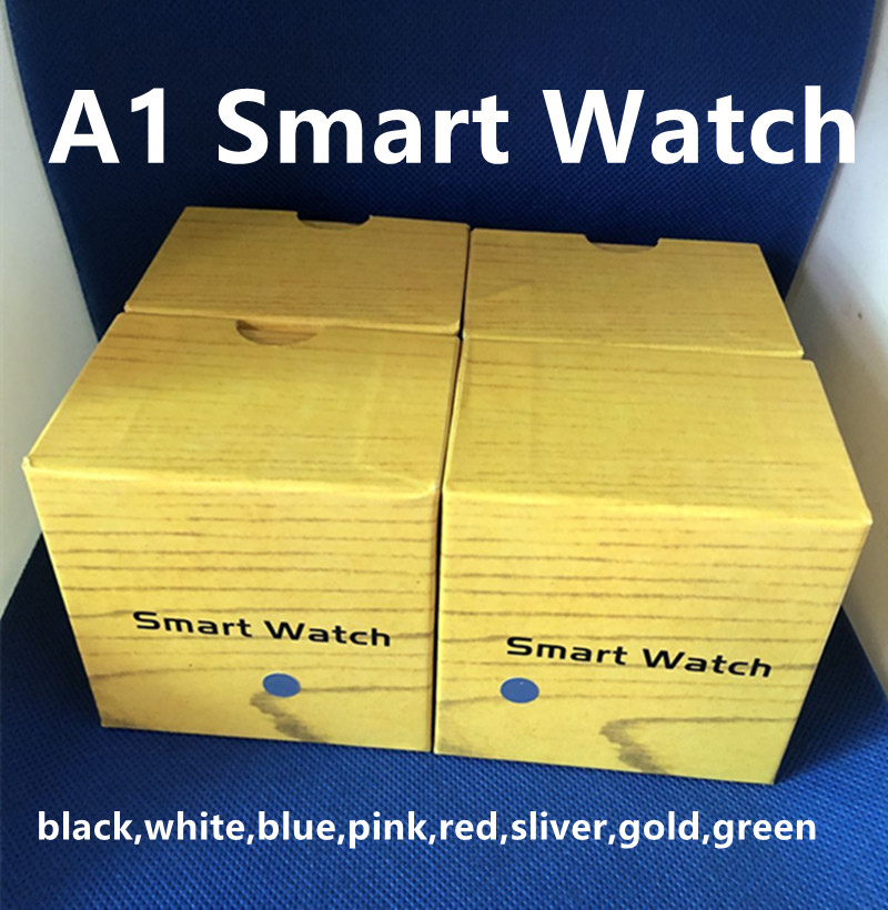 

A1 Smartwatch Bluetooth Smart watches Support SIM TF Card Smart Wrist Watches Silicone Strap Smartphone with Package