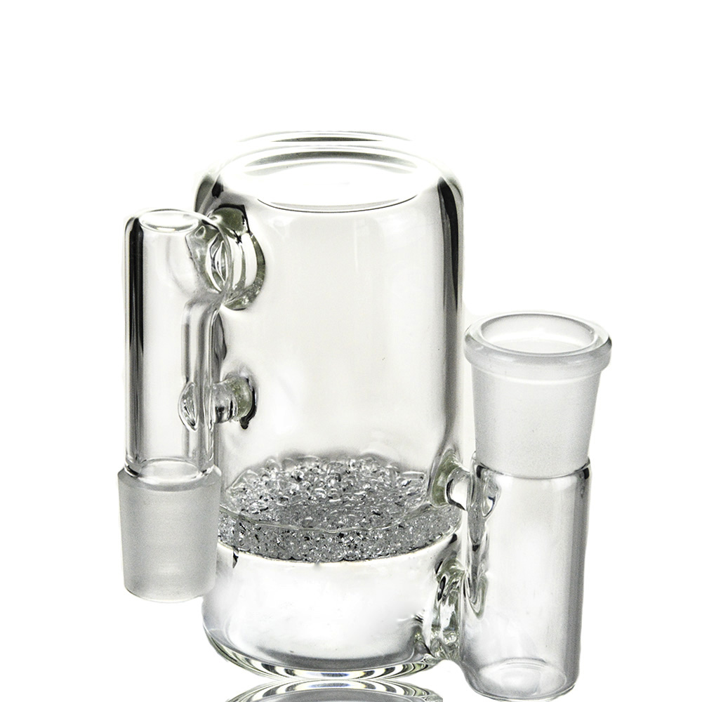 

4 inch Glass Ashcatcher High Quality Clear Frit Perc 14mm 18mm Thick Glass Ash Catcher for Water Bong Smoking Accessories ASH-P902