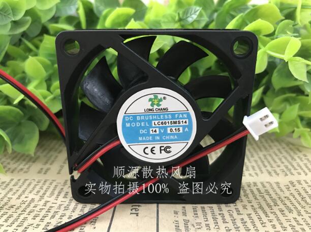 

MODEL LC6015MS14 14V 0.15A 6015 6CM 2 line power supply cooling fan