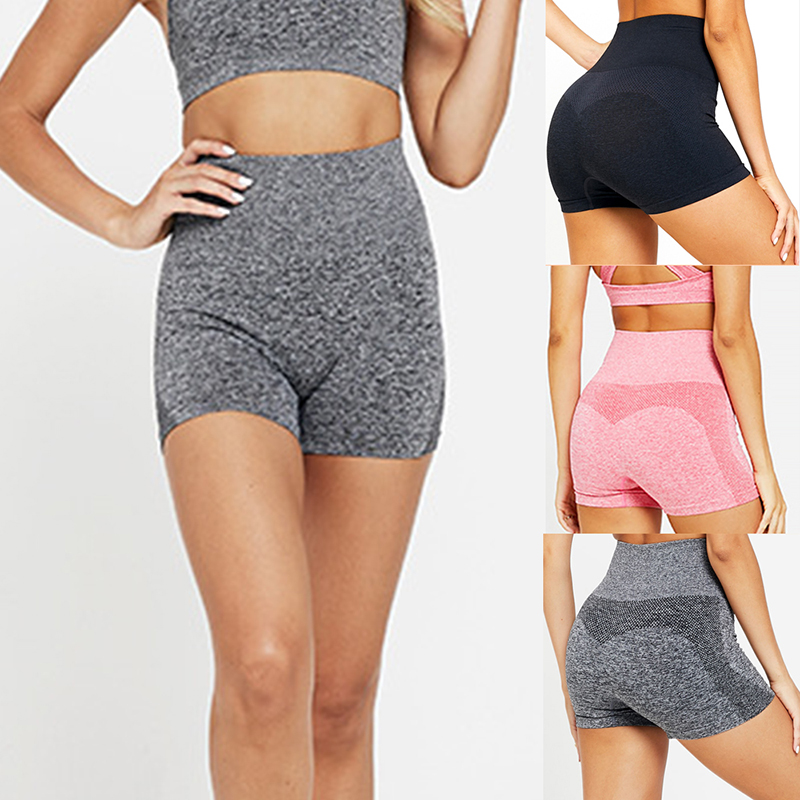 

Women' High Waist Sports Short Workout Running Fitness Leggings Female Yoga Shorts Gym push up Yoga Leggings, Green style2