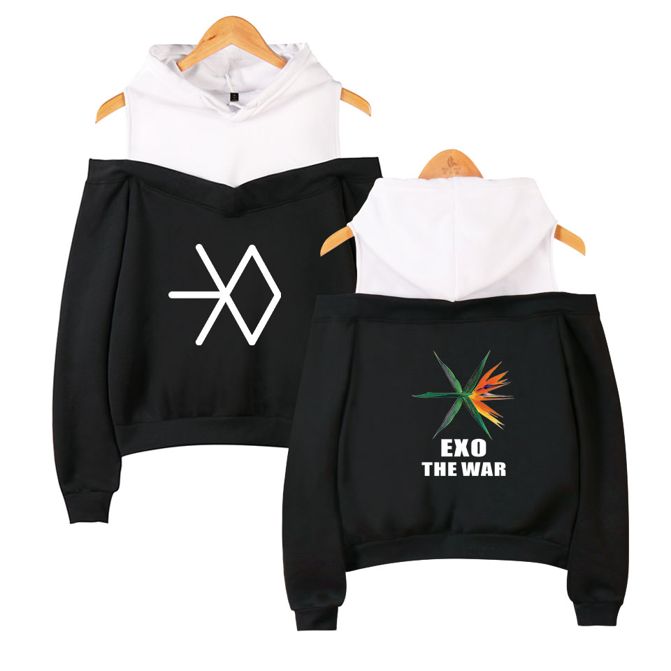 2018 vente chaude KPOP Exo Lu Han SE Hun Kai Exo Overdose Sweats à capuche Sweats Harajuku Mode Sweatshirts Casual Girl Sexy Pulls Tops