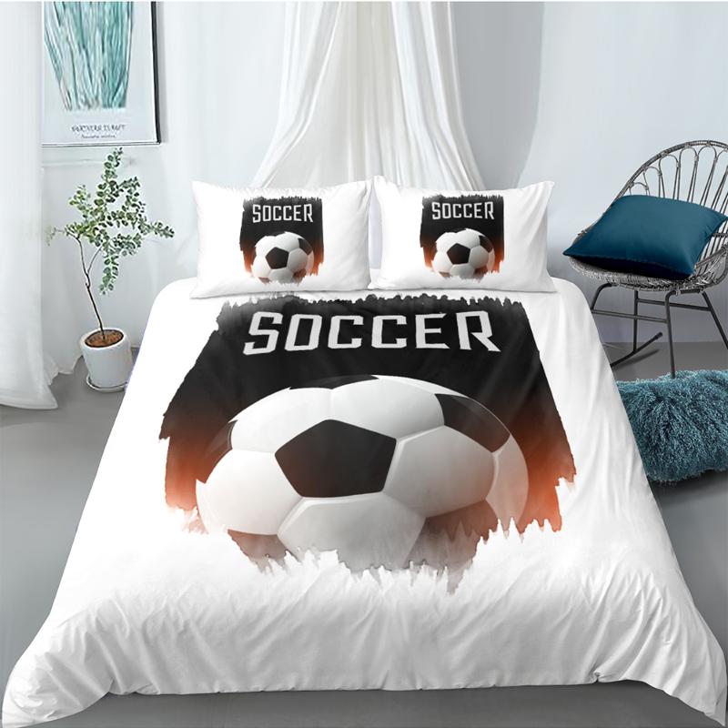 

Football Bedding Set King Creative Cool Soft Fashionable Duvet Cover 3D Queen  Full Single Double Unique Design Bed Set, Style 9
