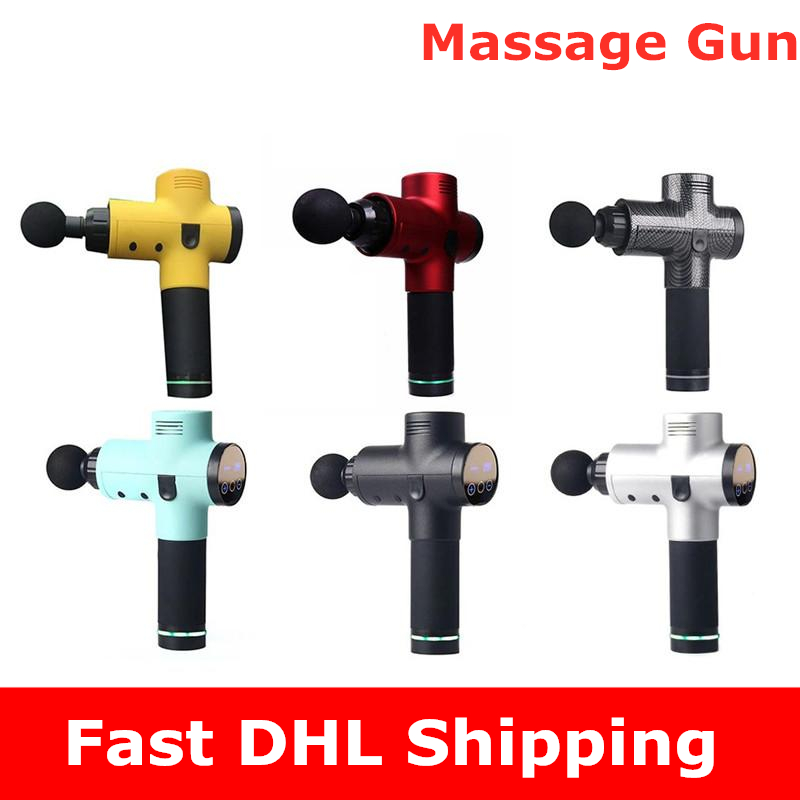 wholesale muscle massage gun full body massager fitness gym equipment 1200r/min to 3200r/min anti fatigue relaxing muscle tiredness recovery-image-531631680
