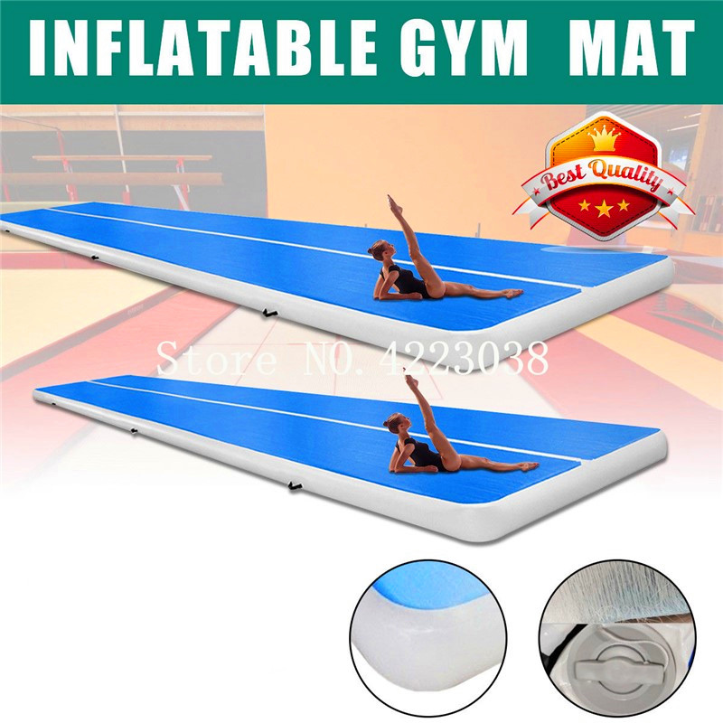 

selling inflatable air track/air mat/air floor/tumbling mat for gymnastics colorful 4*1*0.2m inflatable gym mat
