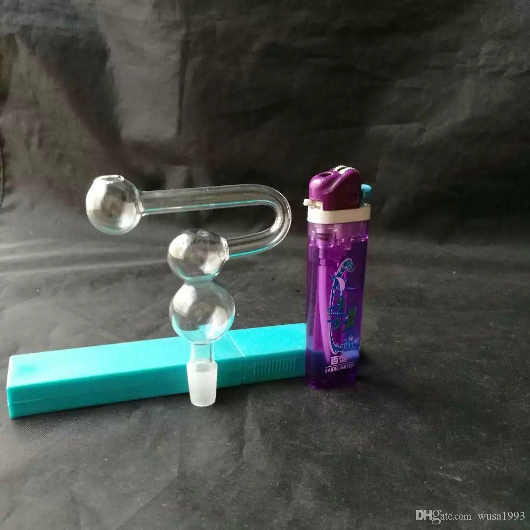 

Curving gourd pan Wholesale Glass bongs Oil Burner Glass Water Pipes Oil Rigs Smoking Free
