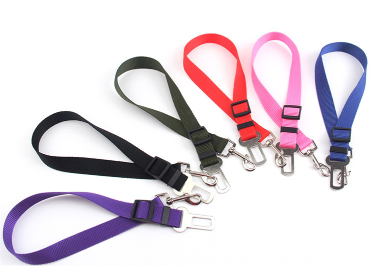 

Vehicle Car Pet Dog Seat Belt Puppy Car Seatbelt Harness Lead Clip Pet Dog Supplies Safety Lever Auto Traction Products Promotion