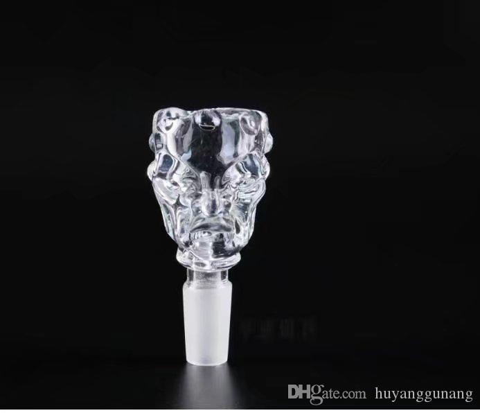 

Transparent blister head Wholesale Glass bongs Oil Burner Glass Water Pipes Oil Rigs Smoking Free