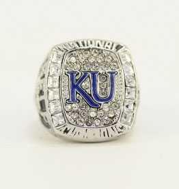 

Personal collection 2008 University of Kansas Football Championship Ring with Collector's Display Case
