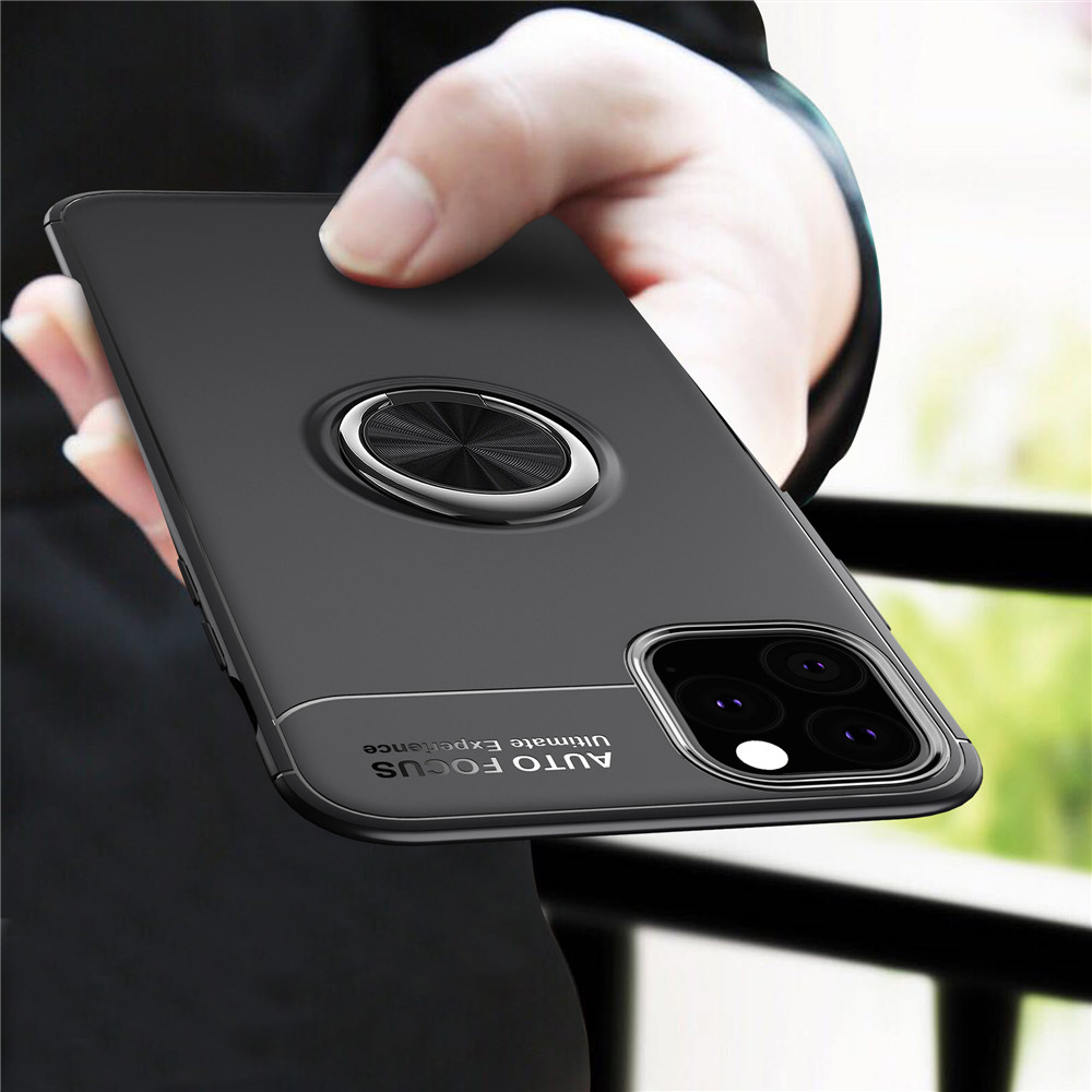 

Phone Case For iPhone 11 Pro Max 11Pro Case Luxurry Magnetic Car Ring Soft Silicone Cover For iPhone XS Max XR Cover Capa