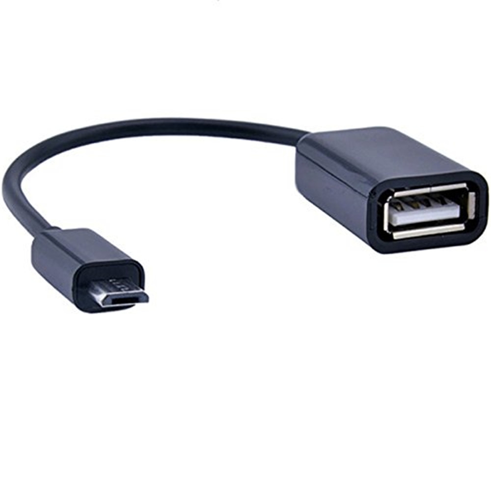 

USB 2.0 AF to Micro USB 5 Pin Male Adapter Cable with OTG Function, Black