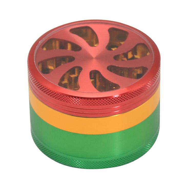 

New type of open skylight, patterned four-layer smoke grinder, 63mm aluminium alloy smoke crusher, smoke appliances in 2019