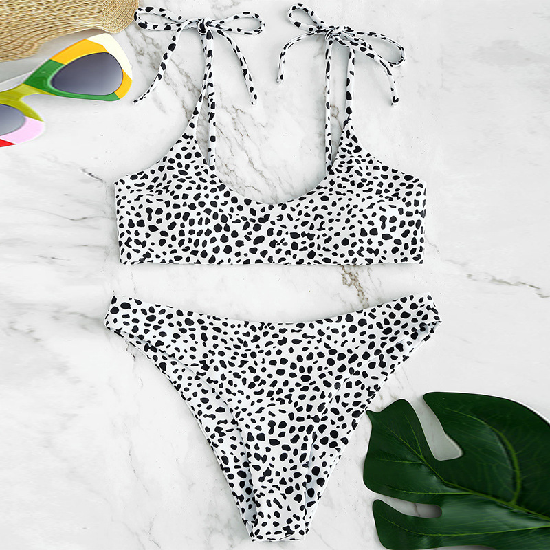 Luxury women&#039;s swimwear summer new European and American bikini swimwear ladies split sexy BIKINI printed swimsuit Size S-XL-2-image-547181955