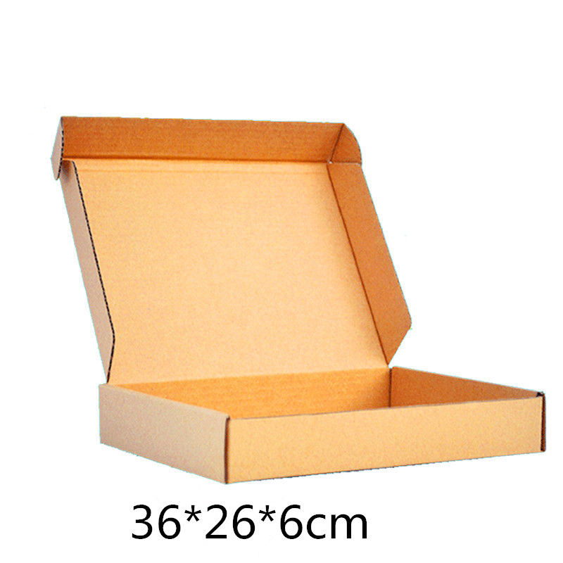 

Brown Kraft Paper Mailing Box Post Pack Boxes Sale 36*26*6cm 10pcs/lot Online Shopping Package Express Mailing Boxes