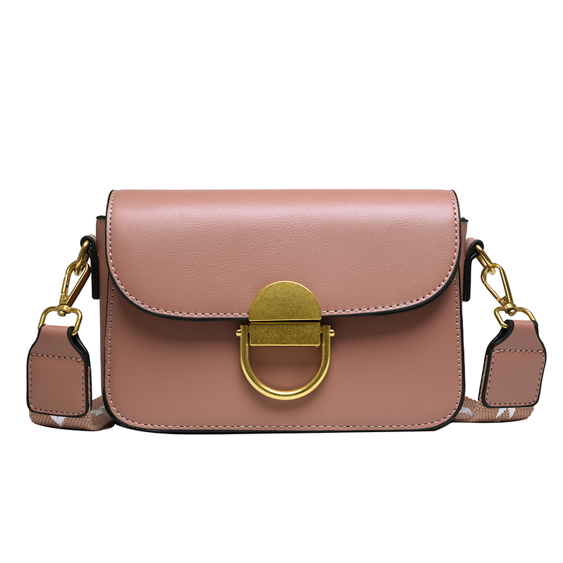 

vintage small bag 2020 New pu bag korean pink handbags messenger women ladies handbag shoulder, Black