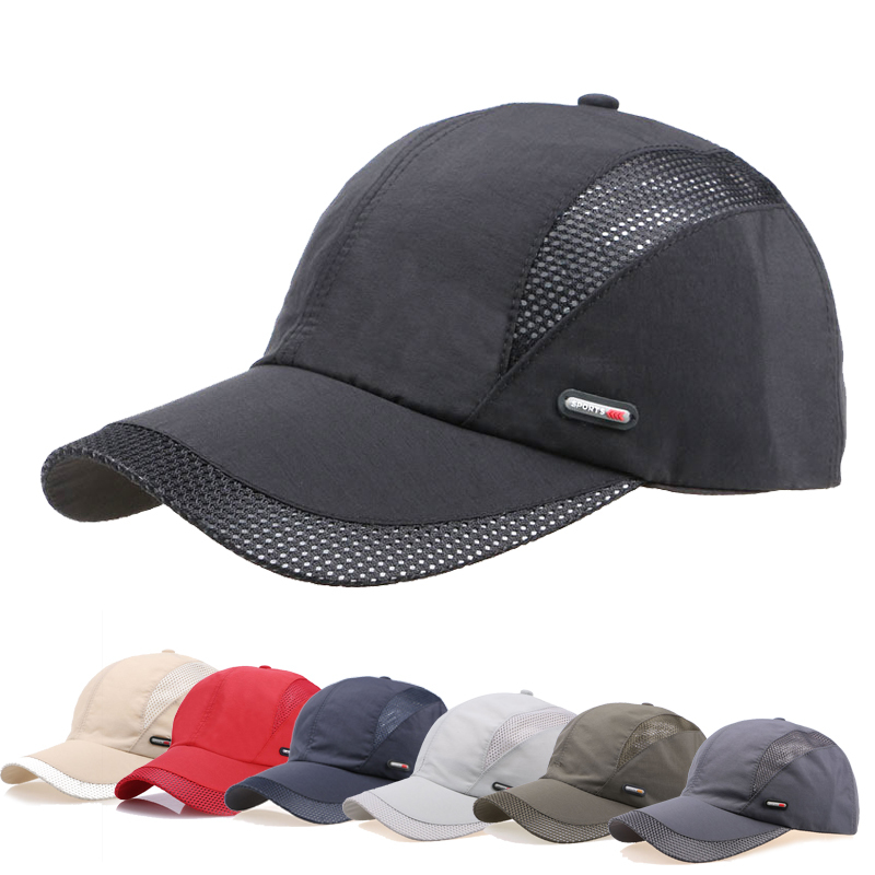

Baseball Hats Summer Hats for Men Women Adjustable Outdoor Sport Cap, Black