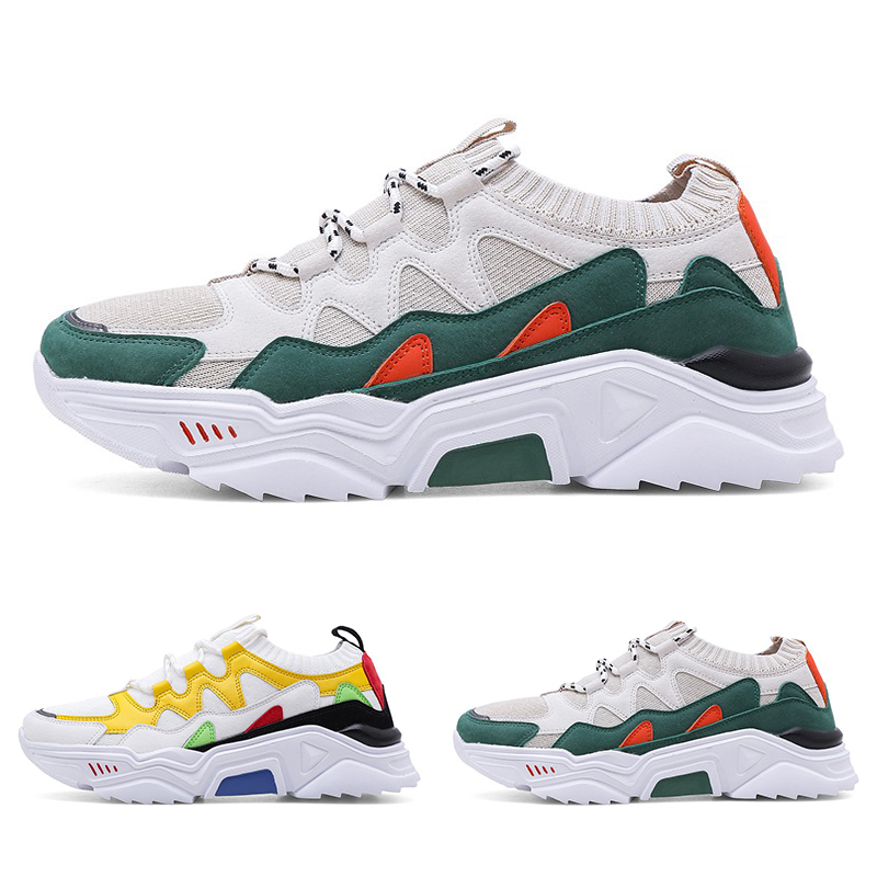 

2020 colorful grey sneaker cool style3 soft green red lace cushion Breathable MEN boy Running Shoes Designer trainers Sports Sneakers 38-47, Color#3