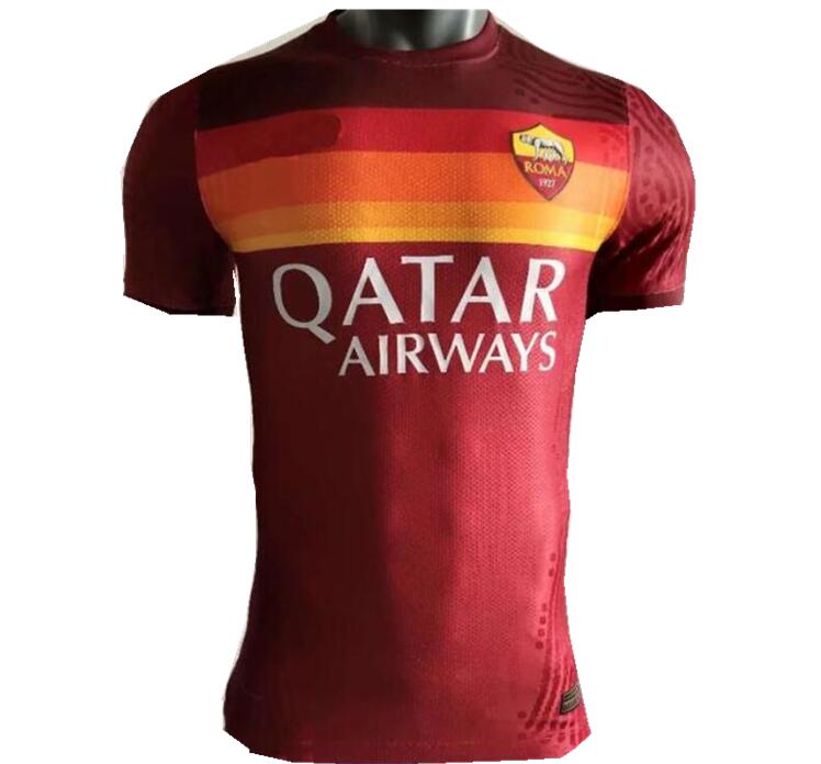 

TOTTI Player version ROME 21 20 DZEKO home away soccer ROMA DZEKO Sports DE ROSSI Jersey 2021 2020 EL SHAARAWY NAINGGOLAN Football shirt, Wine red