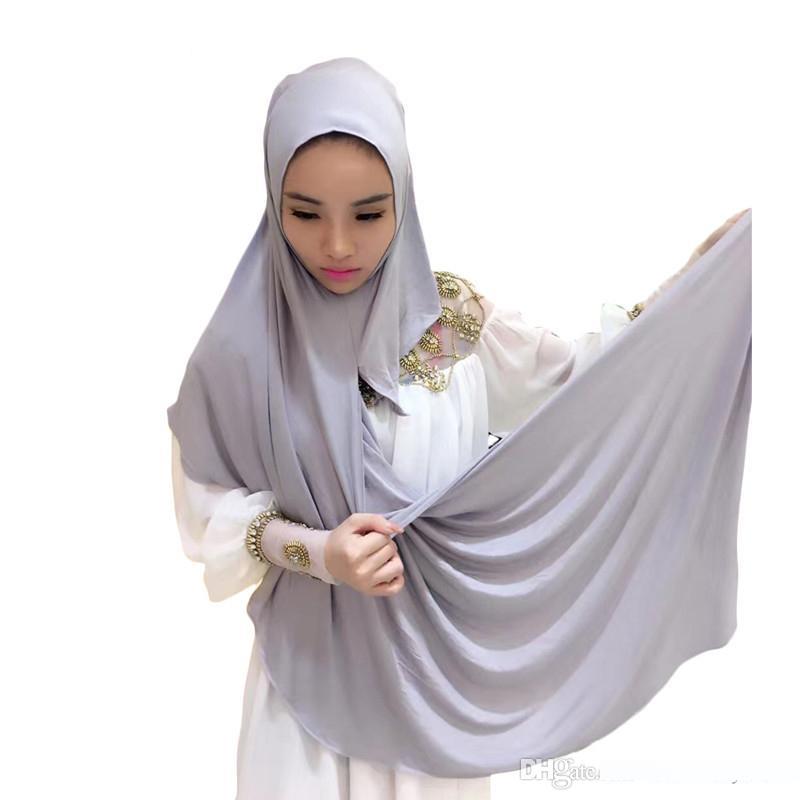 Pour Femme Doux au toucher Hijab Maxi Crinkle Frange Bord foulard