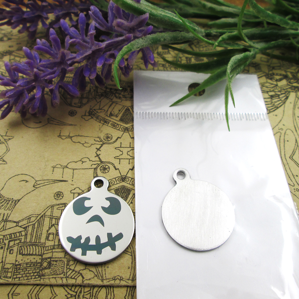 

40pcs--"Jack Skellington faces14"stainless steel charms more style for choosing DIY Charms pendants for necklace