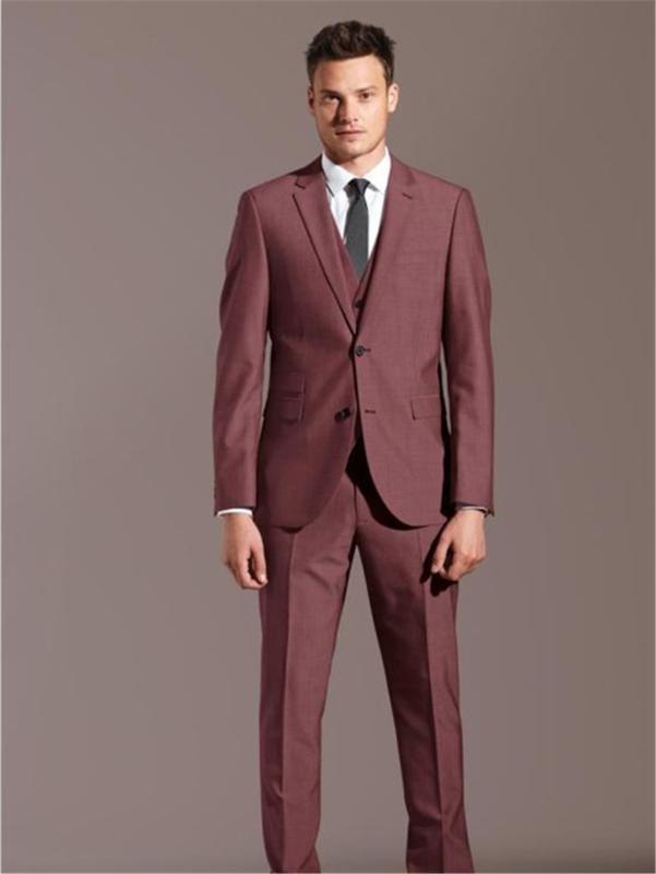 

Costume Made Men' Casual Style Suits Mariage Men' Wedding Suits Prom (Jacket+Pants+Vest+Tie, Picture style 16