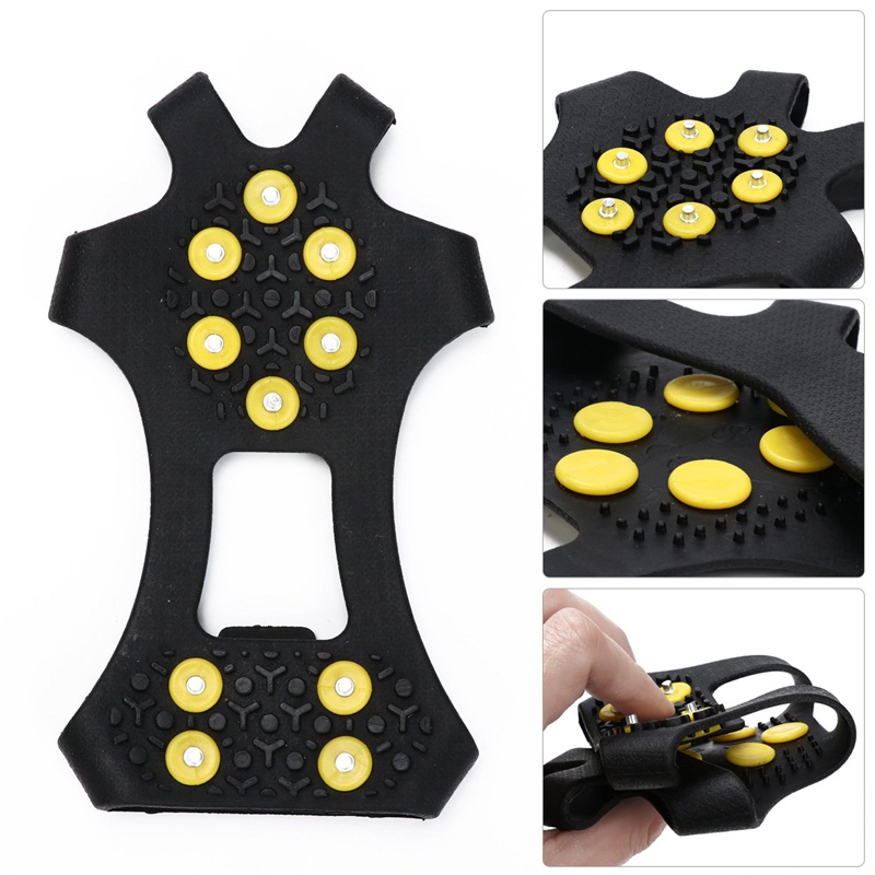 

10 Steel Studs Snow Shoes TPE Ice Cleats Outdoor Climbing Gripper For Men Women Durable Factory Direct 7hd E1