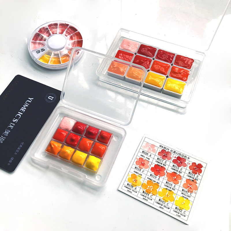 

Holbain Red And Yellow Watercolor Pigments Disc Packing 0.5 Ml 1ml 1.5 Ml 2ml