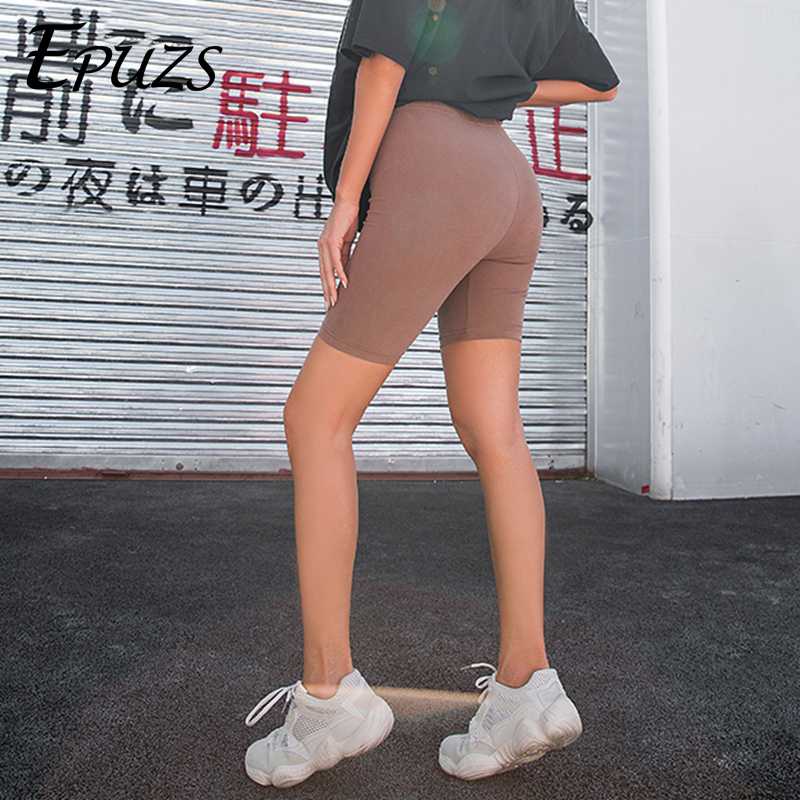 

2020 Summer vintage high waist shorts women sexy biker shorts short feminino cotton black sweatpants, Pink
