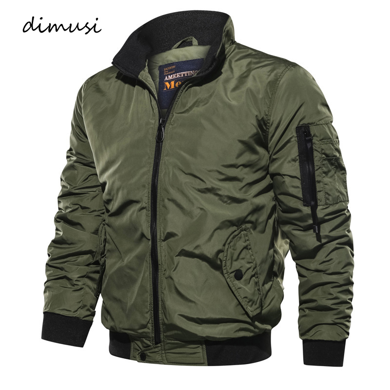 

DIMUSI Mens Bomber Jackets Autumn Winter Men Casual Slim Coats Fashion Mens Sportswear Windbreaker Jackets Clothing 5XL, Blue
